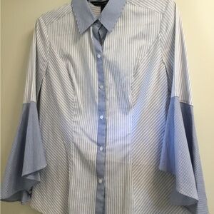 White House Black Market Striped Blouse